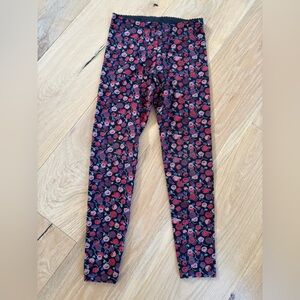 Tea Collection Black Floral Leggings